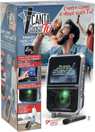 Giochi Preziosi Canta Tu Karaoke Schermo 15" 2024 Microfono Wireless Android Bluetooth