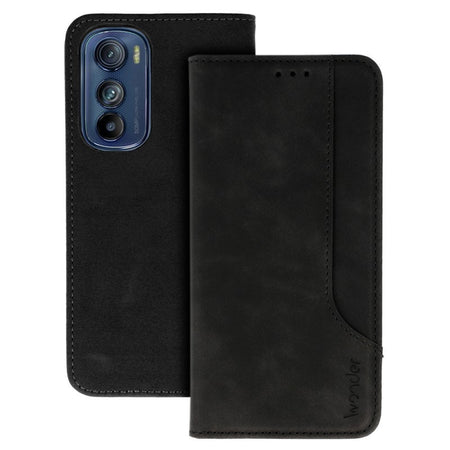 custodia a libro sansung a54 con porta carte di credito chiusura magnetica nera