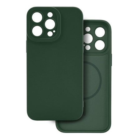 cover silicone iphone 16 pro verde compatibile magsafe