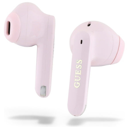 auricolare vivavoce bluetooth guess rosa tws base di ricarica
