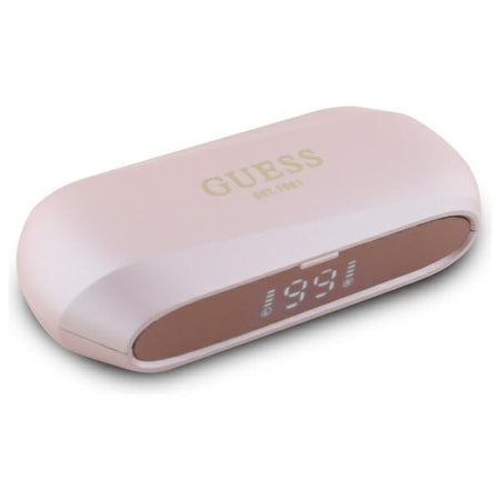 auricolare vivavoce bluetooth guess rosa tws base di ricarica