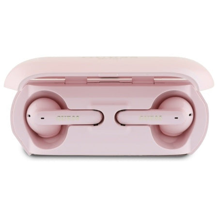 auricolare vivavoce bluetooth guess rosa tws base di ricarica
