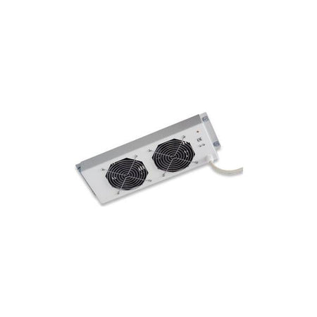 Gruppo di 2 Ventole a Soffitto Senza Termostato per Rack 19'' Grigio