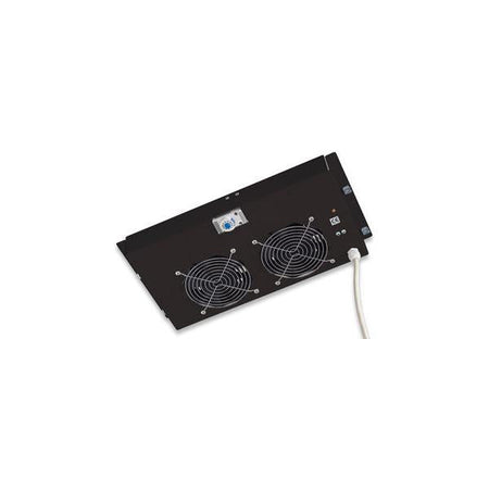 Gruppo di ventilazione a soffitto per Rack 19'' 2 Ventole Nero