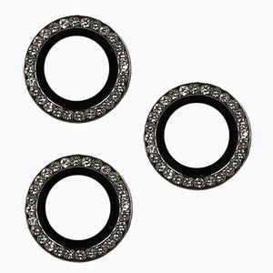 anello protettivo per fotocamere iphone 15 pro / 15 pro max diamond black
