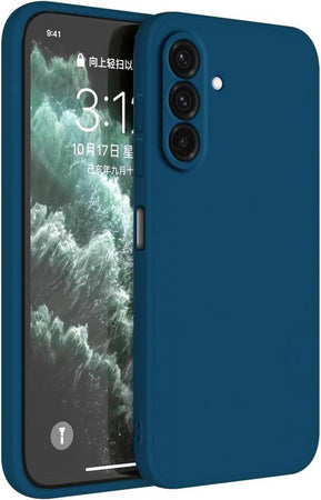 cover in silicone per samsung a56 blu