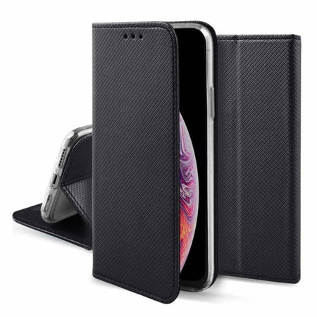 book oppo A40 nera con porta carte di credito chiusura magnetica