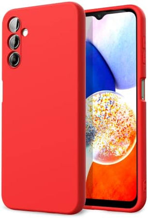 cover in silicone per samsung a36 rossa