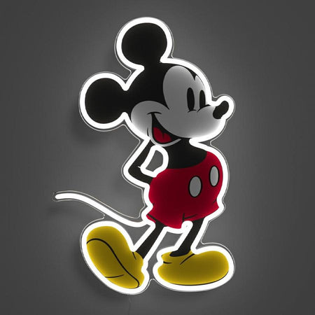 led wall neon Mickey mouse connettore usb con regolatore di intensita' dimensioni 253 x 384 mm