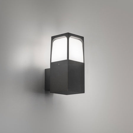 Applique moderno Gea Led GES2030 E27 LED IP44 alluminio policarbonato lampada parete