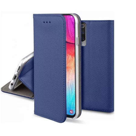 custodia a libro honor 200 smart con porta carte di credito chiusura magnetica blu