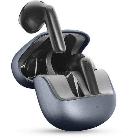 auricolare vivavoce bluetooth doppio con base di ricarica nero enc