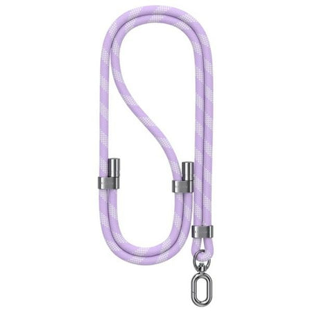 laccio portatelefono universale da collo azzurro 160cm diametro 8mm