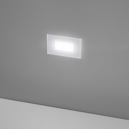 Segnapasso incasso Gea Led GES2040 LED IP66 120 gradi alluminio vetro 503