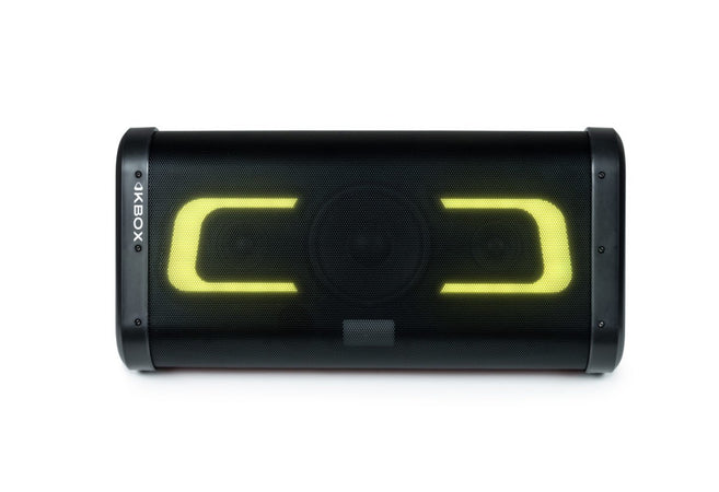party speaker bluetooth potenza massima 200 Watt 2 microfoni, fino a 6 ore di autonomia, effetti di luce