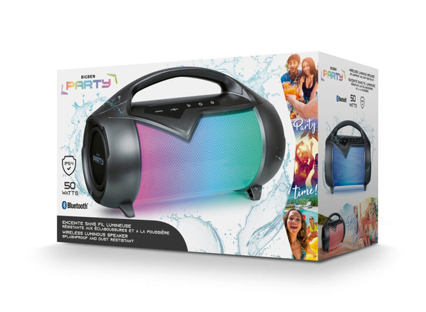 speaker bluetooth luminoso 20w multicolor tws ricaricabile IP54, Bluetooth® 5.0 TWS®: possibilità di associare due speaker
