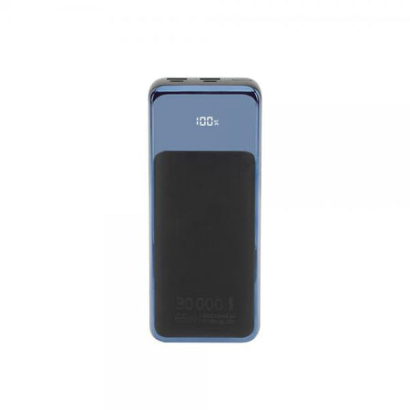 Batteria Portatile VA1080 (30000mAh), Nera EU, QC /PD 65W con LCD, per Laptop