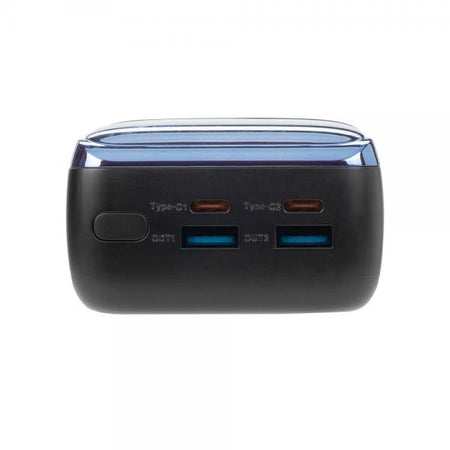 Batteria Portatile VA1080 (30000mAh), Nera EU, QC /PD 65W con LCD, per Laptop