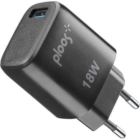 caricabatterie 18watt usb nero