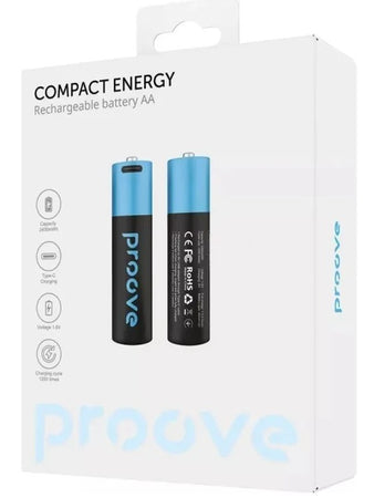 2 batterie ricaricabili con usb-c ministilo AAA 740 mah  ricaricabili con usb-c
