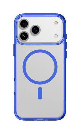 cover iphone 17 PRO MAX blu - trasparente magsafe