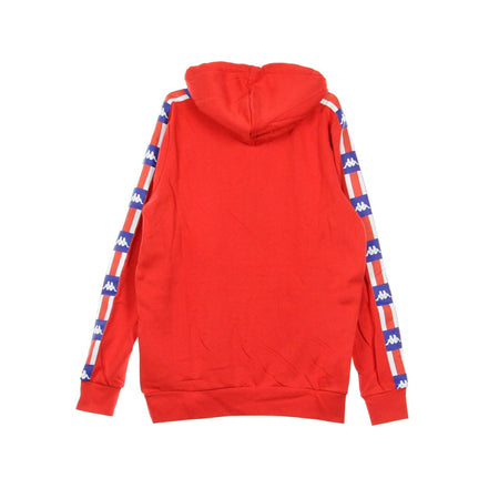 KAPPA Felpa Cappuccio Uomo Authentic La Bartus Red/blue da uomo