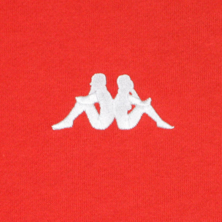 KAPPA Felpa Cappuccio Uomo Authentic La Bartus Red/blue da uomo