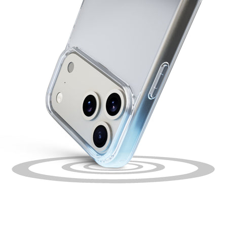 cover iphone 17 PRO MAX trasparenterigida con bordi in gomma per  un’elevata protezione dello smartphone.