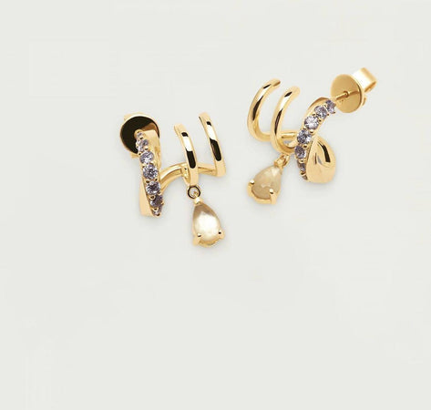 PdPaola Cavalier Lumiere Earrings Gold