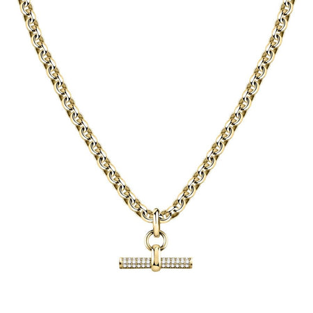Collana MORELLATO donna Abbraccio acciaio dorato / cristalli