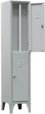 Armadio sovrapposto a 2 posti con tramezza interna cm. 35x35x180h