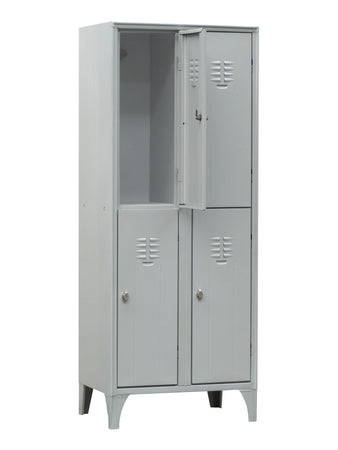 Armadietto multi spogliatoio a 4 posti di cm. 70x50x180h monoblocco di metallo