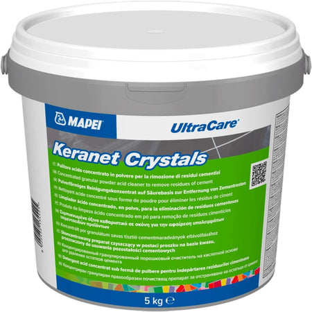 Mapei UltraCare Keranet Crystals: Detergente Acido per Cemento e Calcare 5Kg