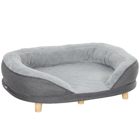 Cuccia Divano per Cani Tessuto Imbottito Lettino per Cani Grandi Medi 90x78 H25cm