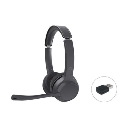 Cuffie con microfono Conceptronic POLONA04BA - Bluetooth - con adattatore audio USB, microfono con cancellazione del rumore