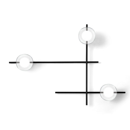 Applique moderna Miloox MIKADO 1744.176 1744.219 G9 LED metallo vetro