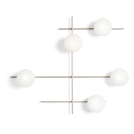 Applique moderna Miloox MIKADO 1744.375 1744.379 G9 LED metallo vetro