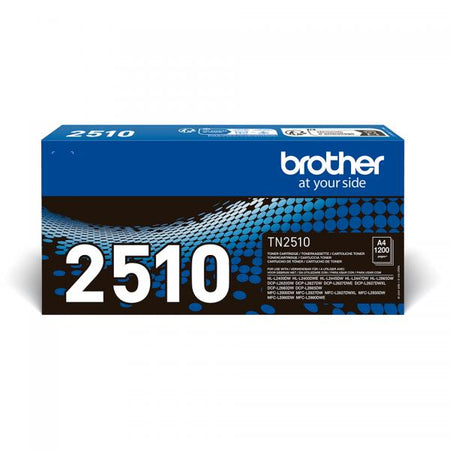 Toner originale Brother TN-2510 per stampanti Brother DCP / HL - Stampa fino a 1.200 al 5% di copertura - Nero
