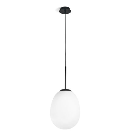 Lampadario moderno Miloox DROP 1744.316.black E27 LED metallo vetro