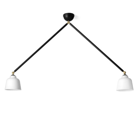 Lampadario moderno Miloox NEORETRO 1744 217 E27 LED metallo vetro