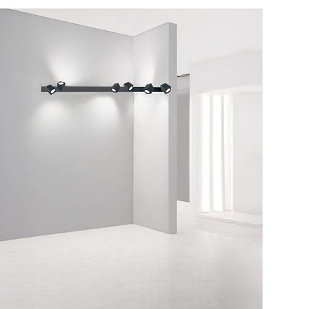 Binario faretti Perenz SNODO 8292N 8290N 8294N GU10 LED sistema modulare angolare interno spot orientabili