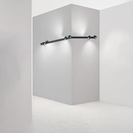 Binario faretti Perenz SNODO 8292N 8290N 8294N GU10 LED sistema modulare angolare esterno spot orientabili