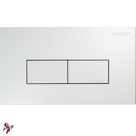 Placca Pucci eco 2 pulsanti bianco cod. 80130560