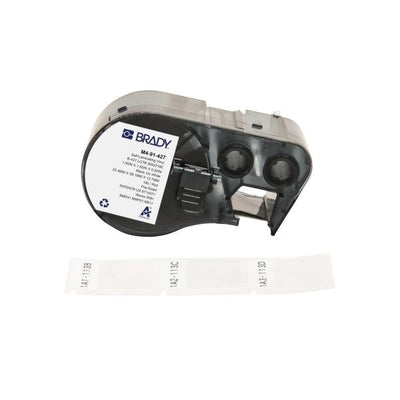 Brady M4-91-427 etichetta per stampante Nero, Bianco Etichetta per stampante autoadesiva (BMP41/BMP51/BMP53/M511 Label - Printer Labels)