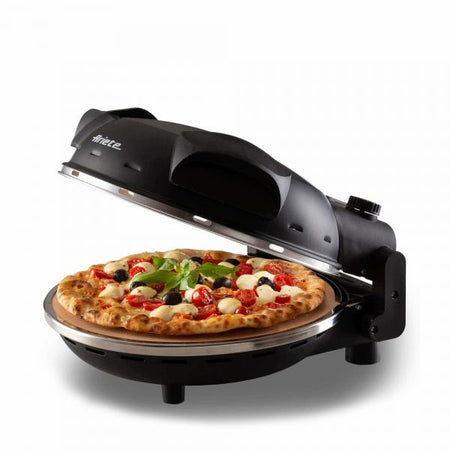 ARIETE FORNO PIZZA NERO (0917/00) - PIASTRA IN PIETRA REFRATTARIA - 5 LIVELLI COTTURA - 1200W