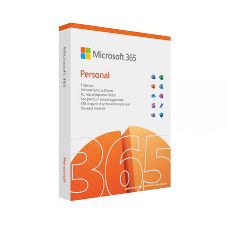 Microsoft Office 365 Personal 1 PC/MAC Italiano Licenza base Abbonamento 12 Mesi con Copilot incluso