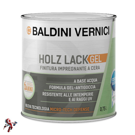 Holz Lack Gel Finitura per legno esterno Bianco 750 ml impregnante legno esterno