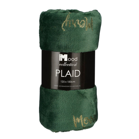 Coperta plaid in pile con scritta Merry Christmas per il natale