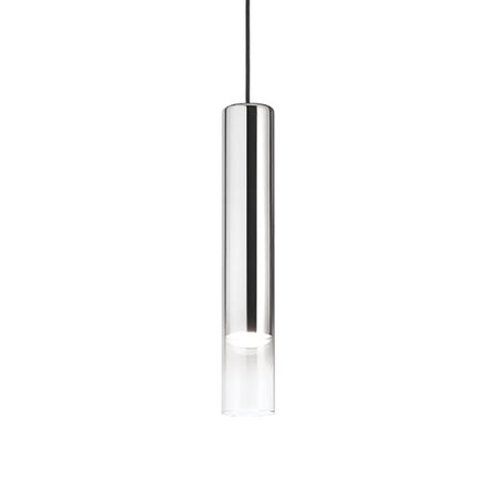 Lampadario moderno Ideal Lux LOOK SP1 D06 194806 GU10 LED cilindro vetro trasparente