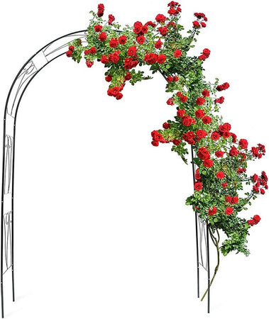 Arco in Ferro da Giardino per Piante Rampicanti Decorazione Terrazzo 153x233 cm